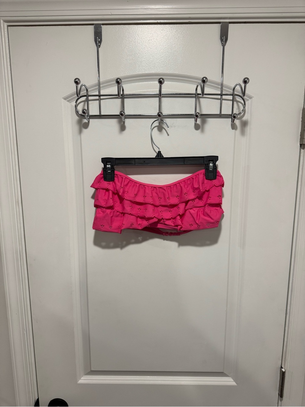 aerie Bright Pink Ruffle Swim top